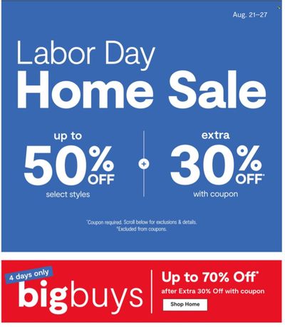 JCPenney Weekly Ad Flyer Specials August 21 to August 27, 2023