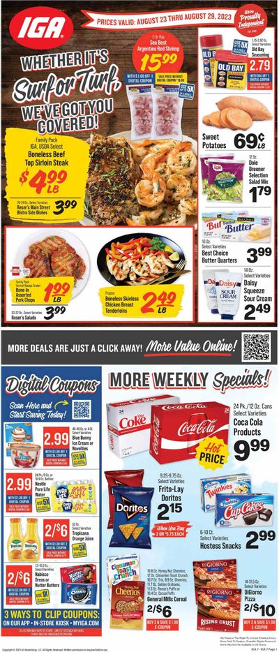 IGA (KY) Weekly Ad Flyer Specials August 23 to August 29, 2023