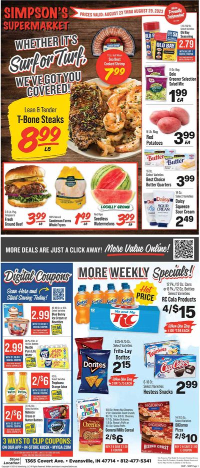 IGA (IN) Weekly Ad Flyer Specials August 23 to August 29, 2023