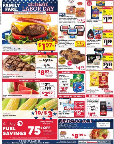 Family Fare (MI) Weekly Ad Flyer Specials August 27 to September 4, 2023