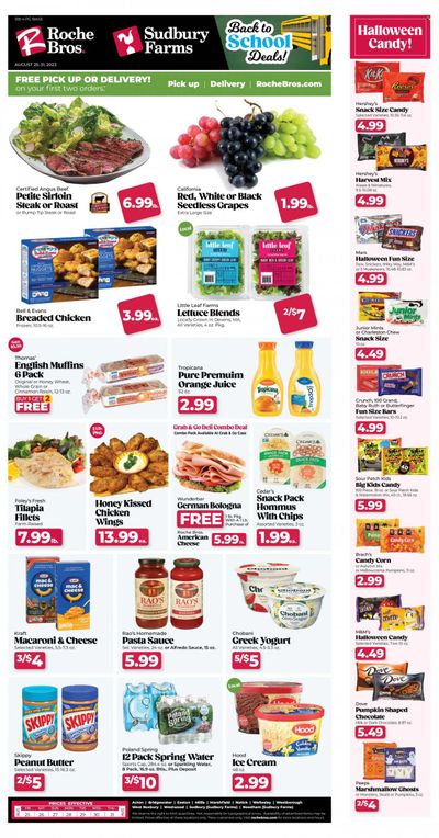 Roche Bros. (MA) Weekly Ad Flyer Specials August 25 to August 31, 2023