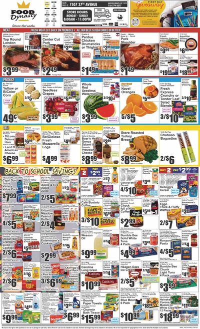 Food Dynasty (NY) Weekly Ad Flyer Specials August 25 to August 31, 2023