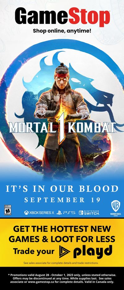 GameStop Flyer August 28 to October 1