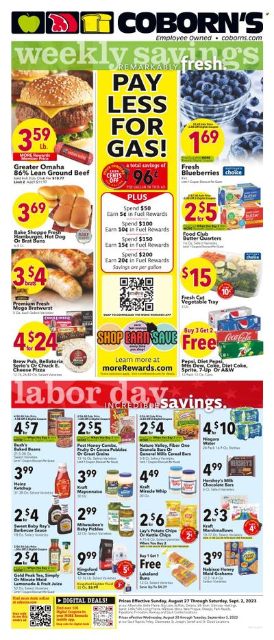 Coborn's (MN, SD) Weekly Ad Flyer Specials August 27 to September 3, 2023
