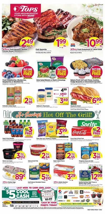 Tops Weekly Ad Flyer Specials August 27 to September 2, 2023