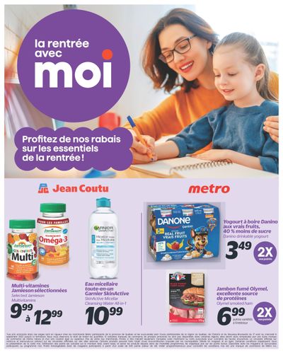 Jean Coutu and Metro (QC) Flyer August 31 to September 6