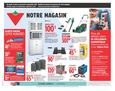 Canadian Tire (QC) Flyer August 31 to September 6