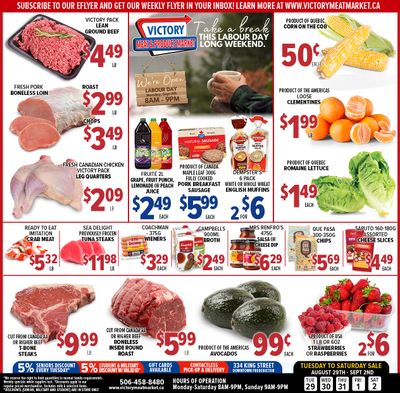Victory Meat Market Flyer August 29 to September 2