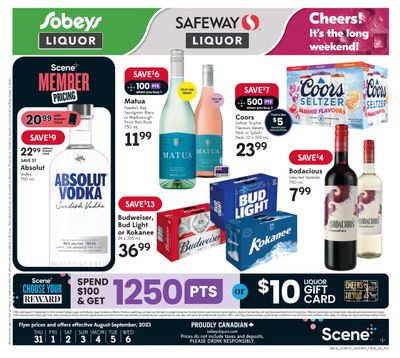 Sobeys/Safeway (AB) Liquor Flyer August 31 to September 6