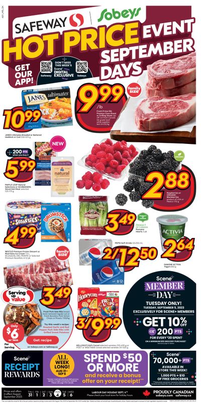 Sobeys/Safeway (AB, SK & MB) Flyer August 31 to September 6