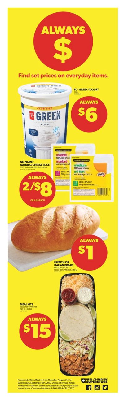 Real Canadian Superstore (ON) Flyer August 31 to September 6