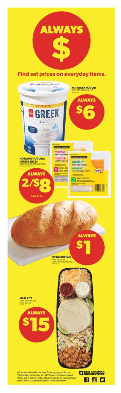 Real Canadian Superstore (West) Flyer August 31 to September 6