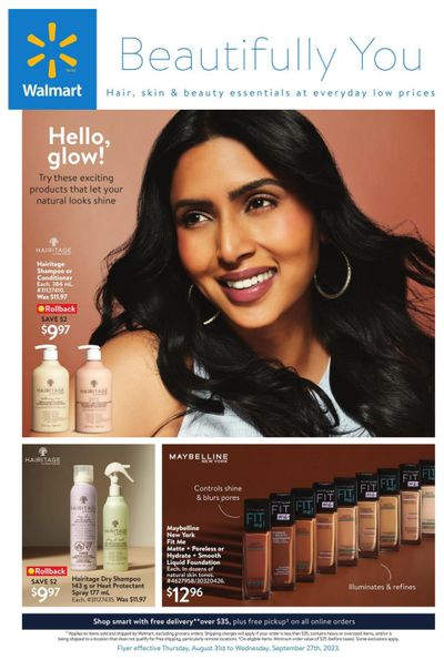 Walmart Beautifully You Flyer August 31 to September 27