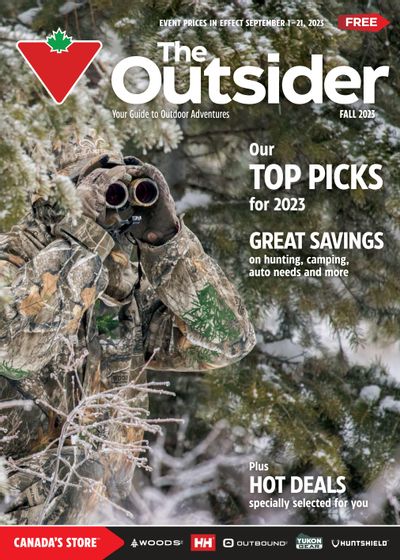 Canadian Tire The Outsider Flyer September 1 to 21