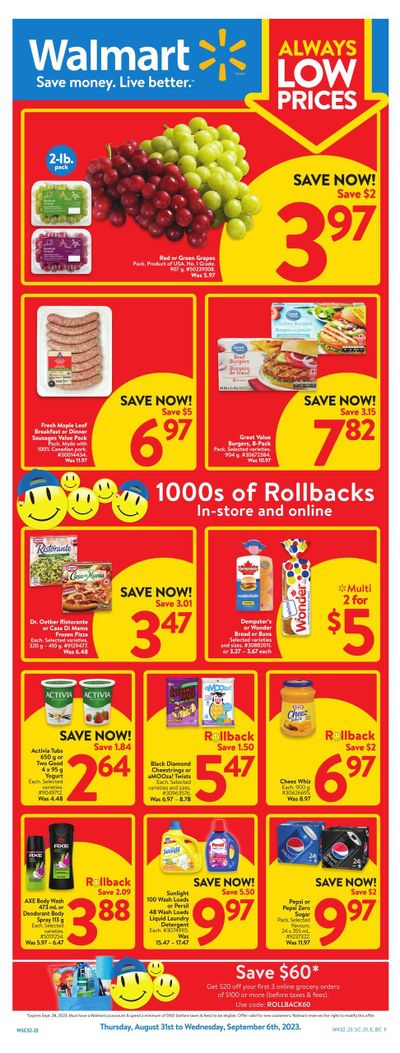 Walmart (West) Flyer August 31 to September 6