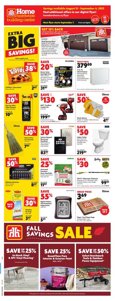 Home Hardware Building Centre (AB) Flyer August 31 to September 6