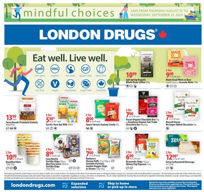 London Drugs Mindful Choices Flyer August 31 to September 27