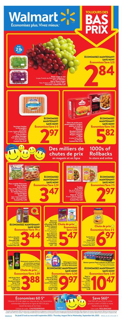 Walmart (QC) Flyer August 31 to September 6