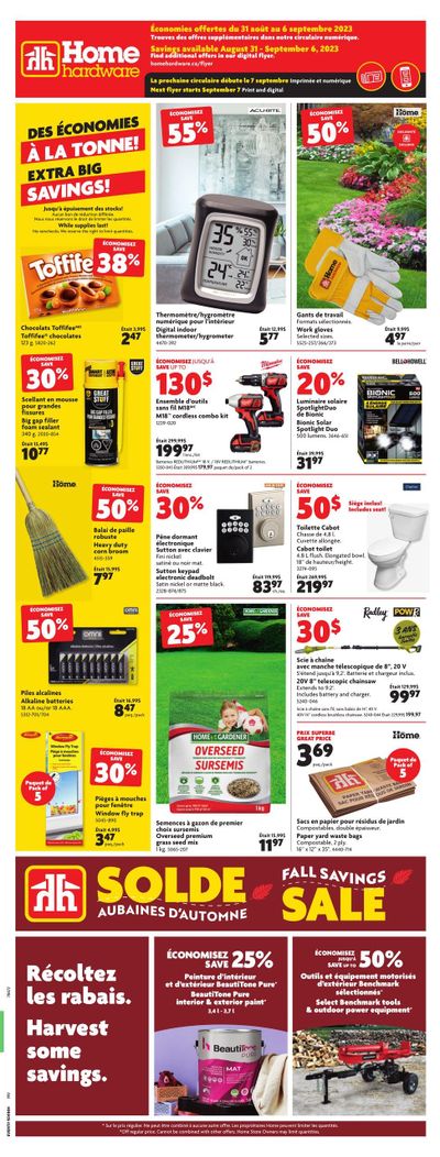 Home Hardware (QC) Flyer August 31 to September 6