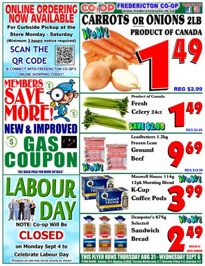 Fredericton Co-op Flyer August 31 to September 6