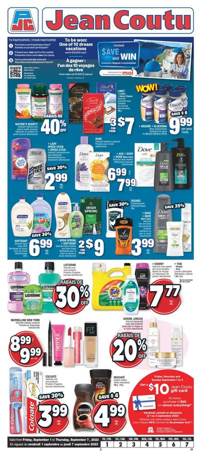 Jean Coutu (ON) Flyer September 1 to 7