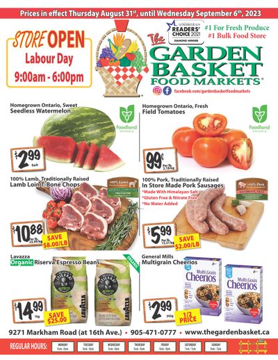 The Garden Basket Flyer August 31 to September 6
