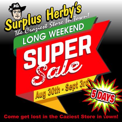 Surplus Herby's Flyer August 30 to September 3