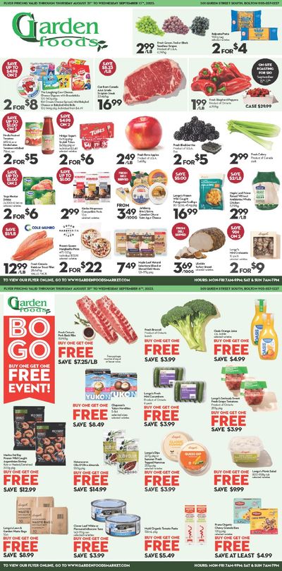 Garden Foods Flyer August 31 to September 13