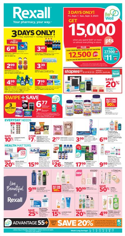 Rexall (MB) Flyer September 1 to 7