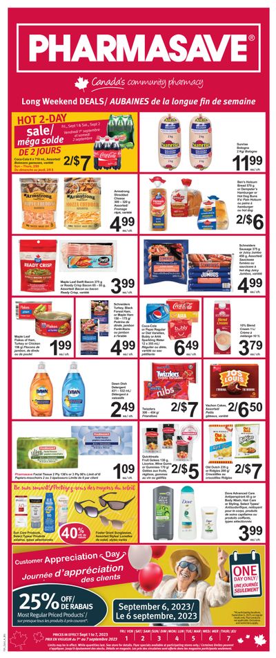 Pharmasave (NB) Flyer September 1 to 7