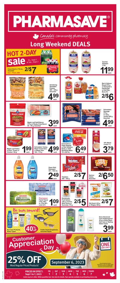 Pharmasave (Atlantic) Flyer September 1 to 7