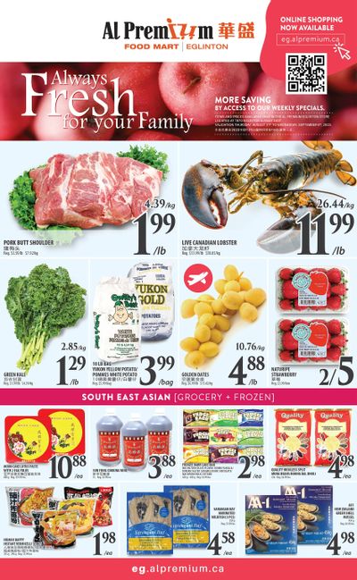 Al Premium Food Mart (Eglinton Ave.) Flyer August 31 to September 6