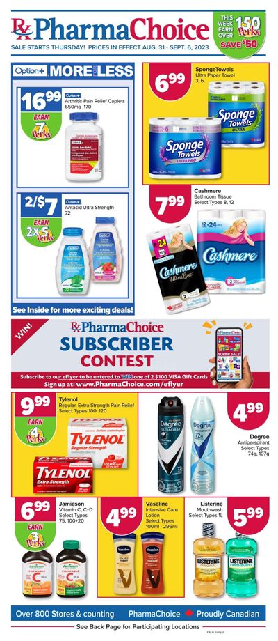 PharmaChoice (ON & Atlantic) Flyer August 31 to September 6