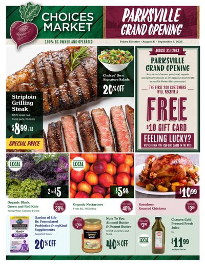 Choices Market Flyer August 31 to September 6
