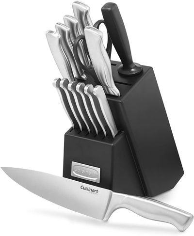 CUISINART 15 Piece Stainless Steel Hollow Handle Block Set, C77SS-15 Pack, Silver On Sale for $ 59.98 ( Save $ 50.01 ) at Amazon Canada