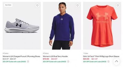 Under Armour and Under Armour Outlet Canada: Extra 30% off with Promo Code