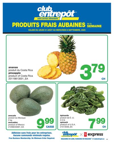 Wholesale Club (QC) Fresh Deals of the Week Flyer August 31 to September 6