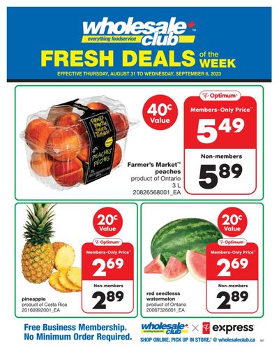 Wholesale Club (ON) Fresh Deals of the Week Flyer August 31 to September 6