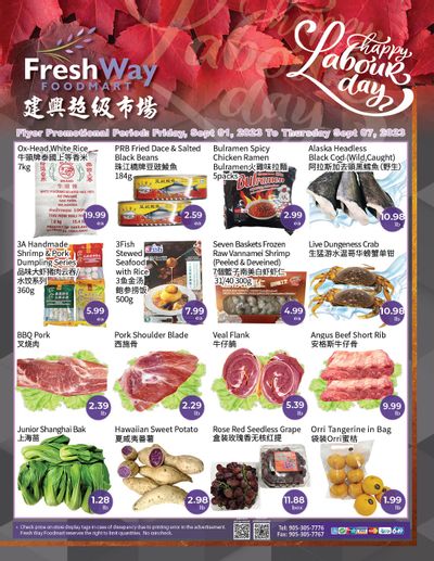 FreshWay Foodmart Flyer September 1 to 7