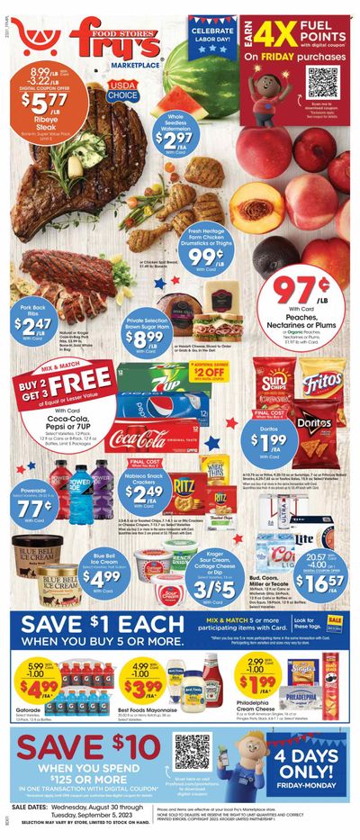 Fry’s (AZ) Weekly Ad Flyer Specials August 30 to September 5, 2023