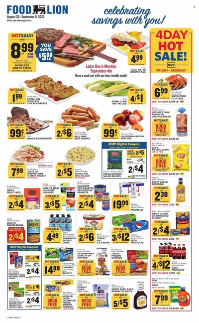Food Lion (NC) Weekly Ad Flyer Specials August 30 to September 5, 2023
