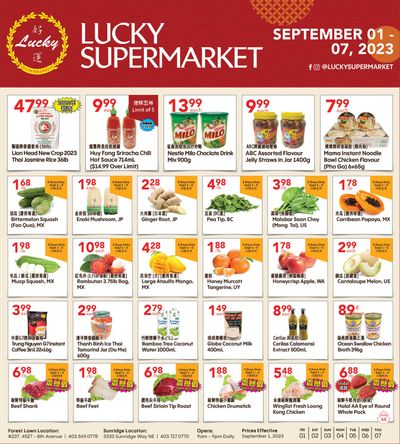 Lucky Supermarket (Calgary) Flyer September 1 to 7
