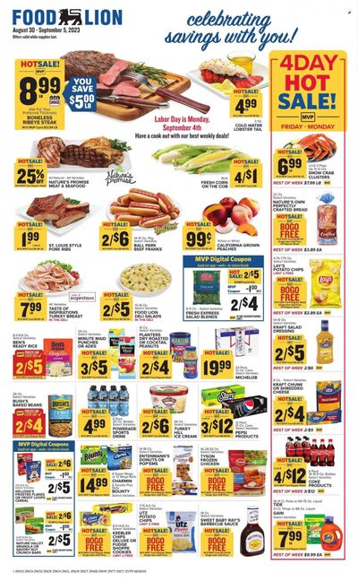 Food Lion (NC) Weekly Ad Flyer Specials August 30 to September 5, 2023