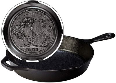 Lodge L8SK3BN Cast Iron Buffalo Nickel Skillet, 10.25", Black On Sale for $ 27.29 ( Save $ 20.70 ) at Amazon Canada