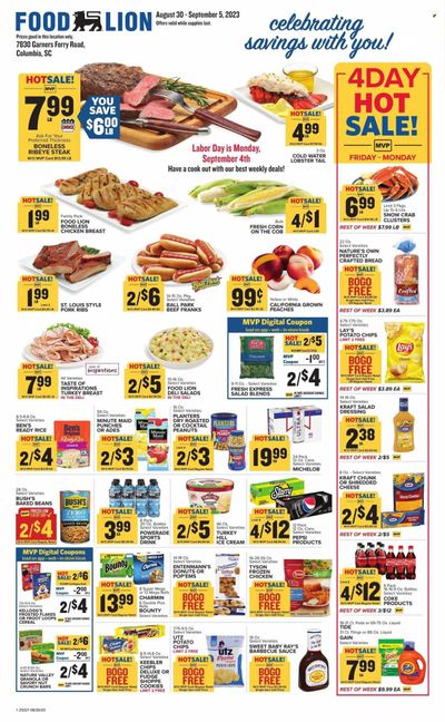 Food Lion (SC) Weekly Ad Flyer Specials August 30 to September 5, 2023