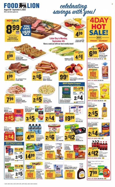 Food Lion (SC) Weekly Ad Flyer Specials August 30 to September 5, 2023