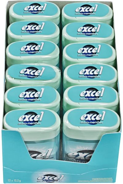 Excel Mints Fresh Mint, 12gm, 12 Count On Sale for $ 9.97 at Amazon Canada