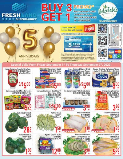 FreshLand Supermarket Flyer September 1 to 7