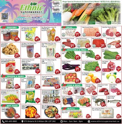 Ethnic Supermarket (Milton) Flyer September 1 to 7