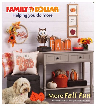 Family Dollar Weekly Ad Flyer Specials August 13 to October 31, 2023